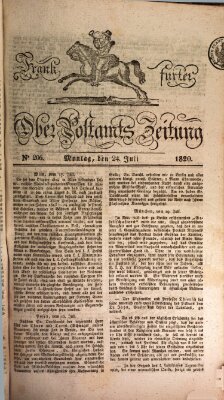 Frankfurter Ober-Post-Amts-Zeitung Montag 24. Juli 1820