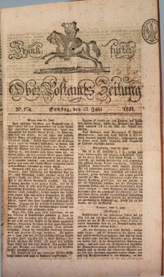 Frankfurter Ober-Post-Amts-Zeitung Samstag 23. Juni 1821