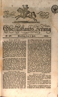 Frankfurter Ober-Post-Amts-Zeitung Samstag 6. Juli 1822
