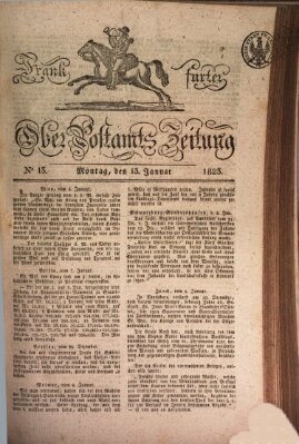 Frankfurter Ober-Post-Amts-Zeitung Montag 13. Januar 1823