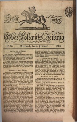 Frankfurter Ober-Post-Amts-Zeitung Mittwoch 5. Februar 1823