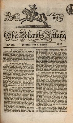 Frankfurter Ober-Post-Amts-Zeitung Montag 4. August 1823
