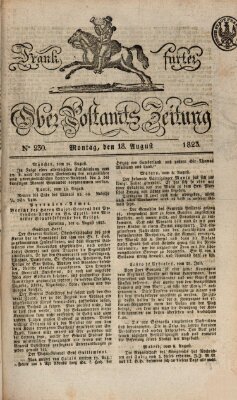 Frankfurter Ober-Post-Amts-Zeitung Sonntag 17. August 1823