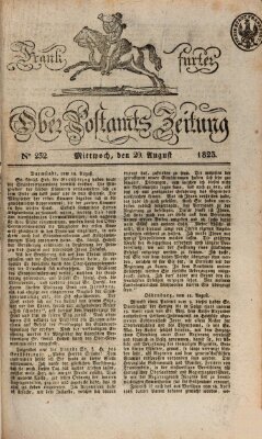 Frankfurter Ober-Post-Amts-Zeitung Mittwoch 20. August 1823