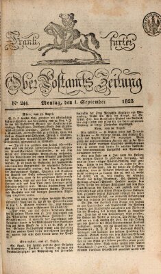 Frankfurter Ober-Post-Amts-Zeitung Montag 1. September 1823