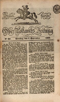 Frankfurter Ober-Post-Amts-Zeitung Dienstag 2. September 1823