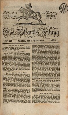 Frankfurter Ober-Post-Amts-Zeitung Freitag 5. September 1823