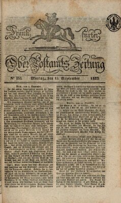 Frankfurter Ober-Post-Amts-Zeitung Montag 15. September 1823