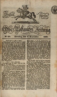 Frankfurter Ober-Post-Amts-Zeitung Dienstag 16. September 1823