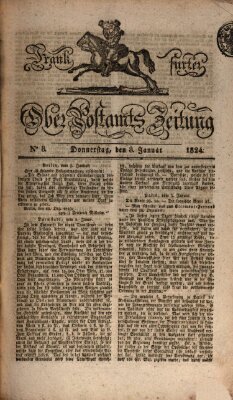 Frankfurter Ober-Post-Amts-Zeitung Donnerstag 8. Januar 1824