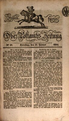Frankfurter Ober-Post-Amts-Zeitung Dienstag 20. Januar 1824