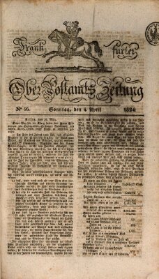 Frankfurter Ober-Post-Amts-Zeitung Sonntag 4. April 1824