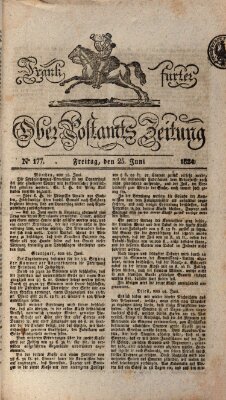 Frankfurter Ober-Post-Amts-Zeitung Freitag 25. Juni 1824