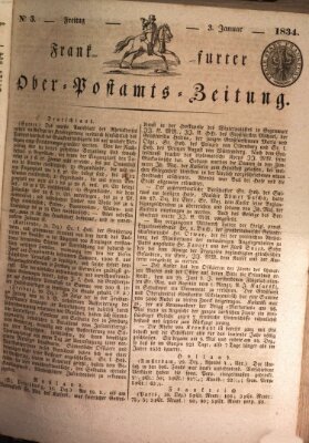 Frankfurter Ober-Post-Amts-Zeitung Freitag 3. Januar 1834