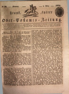 Frankfurter Ober-Post-Amts-Zeitung Sonntag 9. März 1834