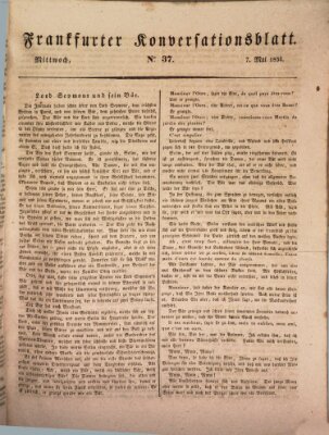 Frankfurter Ober-Post-Amts-Zeitung Mittwoch 7. Mai 1834