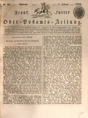 Frankfurter Ober-Post-Amts-Zeitung Mittwoch 4. Februar 1835