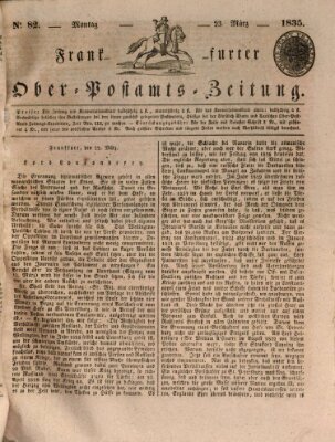 Frankfurter Ober-Post-Amts-Zeitung Montag 23. März 1835