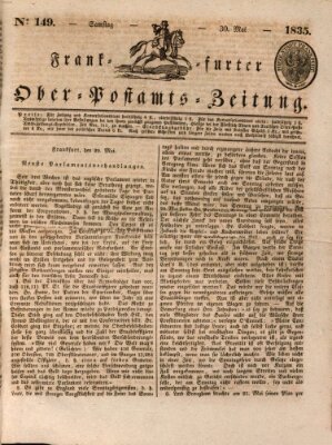 Frankfurter Ober-Post-Amts-Zeitung Samstag 30. Mai 1835