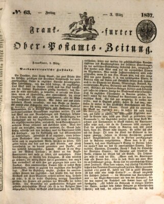 Frankfurter Ober-Post-Amts-Zeitung Freitag 3. März 1837