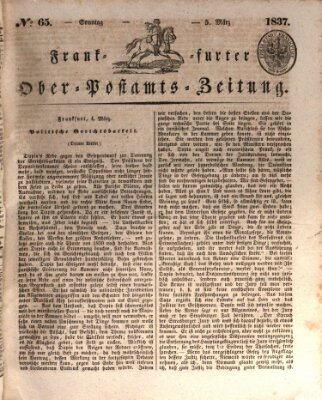 Frankfurter Ober-Post-Amts-Zeitung Sonntag 5. März 1837