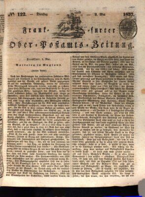 Frankfurter Ober-Post-Amts-Zeitung Dienstag 2. Mai 1837