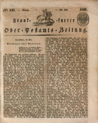 Frankfurter Ober-Post-Amts-Zeitung Montag 29. Mai 1837