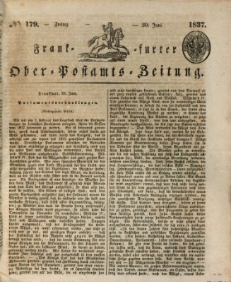 Frankfurter Ober-Post-Amts-Zeitung Freitag 30. Juni 1837