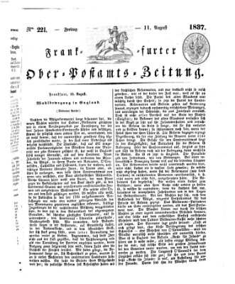 Frankfurter Ober-Post-Amts-Zeitung Freitag 11. August 1837