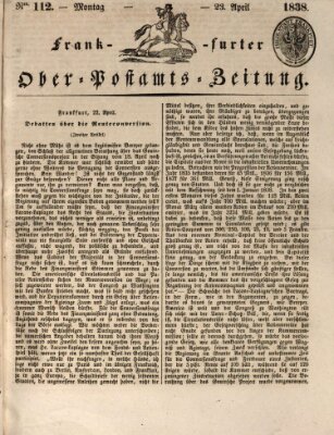 Frankfurter Ober-Post-Amts-Zeitung Montag 23. April 1838