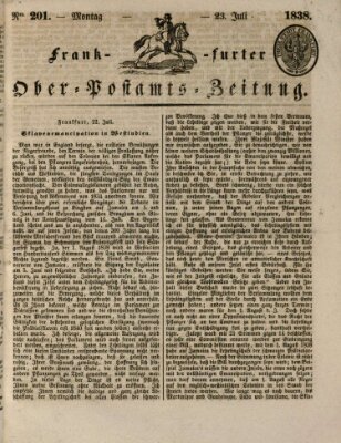 Frankfurter Ober-Post-Amts-Zeitung Montag 23. Juli 1838