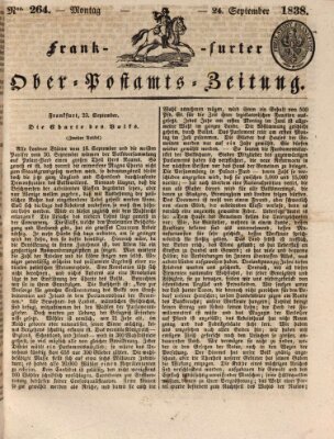Frankfurter Ober-Post-Amts-Zeitung Montag 24. September 1838