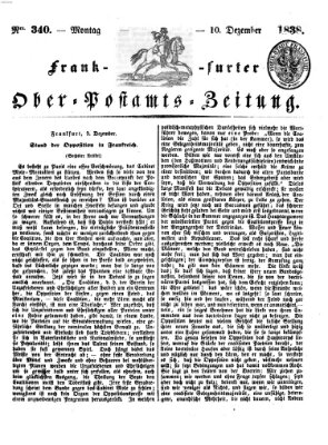 Frankfurter Ober-Post-Amts-Zeitung Montag 10. Dezember 1838