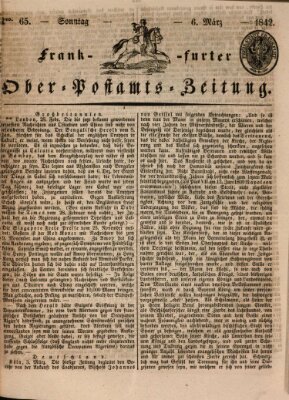 Frankfurter Ober-Post-Amts-Zeitung Sonntag 6. März 1842