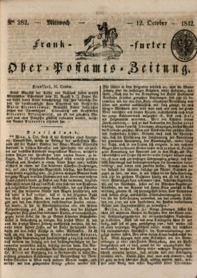 Frankfurter Ober-Post-Amts-Zeitung Mittwoch 12. Oktober 1842