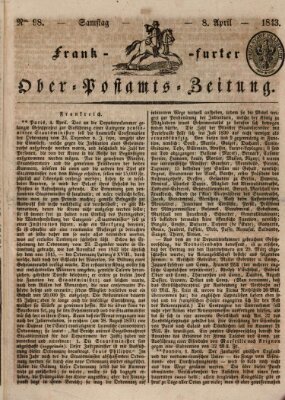 Frankfurter Ober-Post-Amts-Zeitung Samstag 8. April 1843