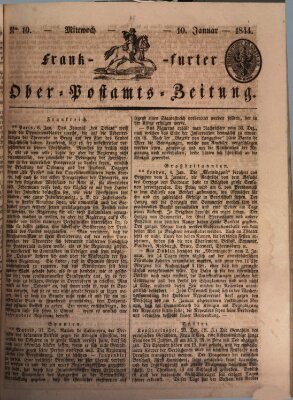 Frankfurter Ober-Post-Amts-Zeitung Mittwoch 10. Januar 1844