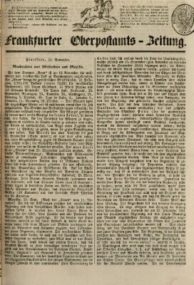 Frankfurter Ober-Post-Amts-Zeitung Sonntag 16. November 1845