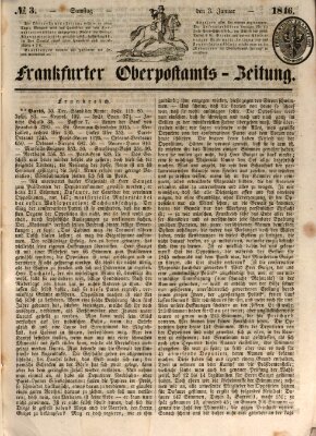 Frankfurter Ober-Post-Amts-Zeitung Samstag 3. Januar 1846