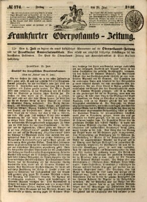 Frankfurter Ober-Post-Amts-Zeitung Freitag 26. Juni 1846