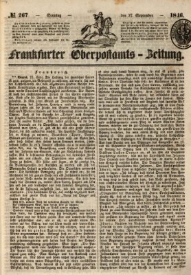 Frankfurter Ober-Post-Amts-Zeitung Sonntag 27. September 1846