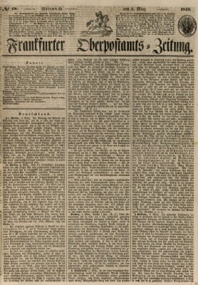 Frankfurter Ober-Post-Amts-Zeitung Mittwoch 8. März 1848