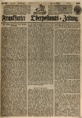 Frankfurter Ober-Post-Amts-Zeitung Freitag 21. April 1848