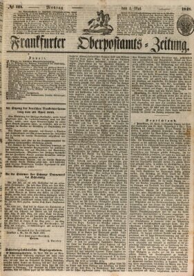 Frankfurter Ober-Post-Amts-Zeitung Montag 1. Mai 1848
