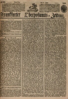 Frankfurter Ober-Post-Amts-Zeitung Freitag 9. Juni 1848