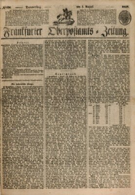 Frankfurter Ober-Post-Amts-Zeitung Donnerstag 3. August 1848