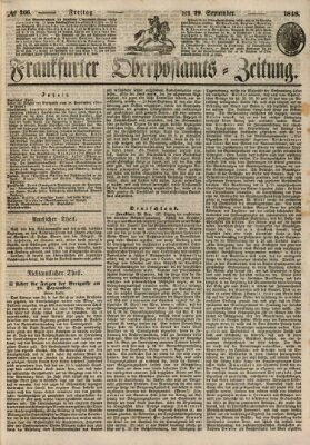 Frankfurter Ober-Post-Amts-Zeitung Freitag 29. September 1848