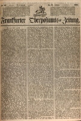 Frankfurter Ober-Post-Amts-Zeitung Mittwoch 16. Januar 1850