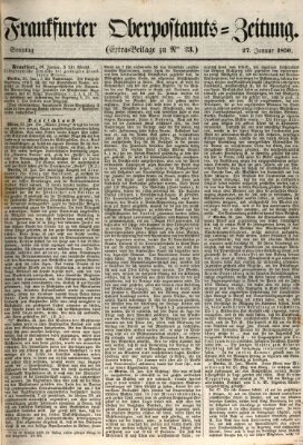 Frankfurter Ober-Post-Amts-Zeitung Sonntag 27. Januar 1850