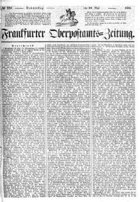 Frankfurter Ober-Post-Amts-Zeitung Donnerstag 22. Mai 1851